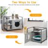 The 2-in-1 Hidden Cat Washroom And Side Table Furniture Cabinet