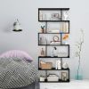 6 Tier S-Shaped Bookshelf