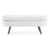 Oval Ottoman Storage Bench