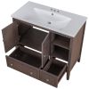 36" Bathroom Vanity with Ceramic Basin