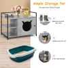 The 2-in-1 Hidden Cat Washroom And Side Table Furniture Cabinet