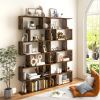 6 Tier S-Shaped Bookshelf