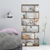 6 Tier S-Shaped Bookshelf