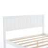 Full Size White Wooden Bed Frame with Underbed Storage Drawers - Ultimate Practicality and Comfort, Perfectly Fits Any Home Decor