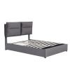 Upholstered Platform Queen Size Bed w/ Storage