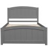 Twin Wood Platform Bed with Headboard and Footboard