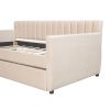 Twin Size Upholstered Daybed with Drawers