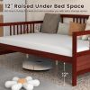 Full Size Daybed Frame with Guardrails