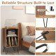 Record Player Stand with Charging Station for Living Room Bedroom