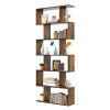 6 Tier S-Shaped Bookshelf