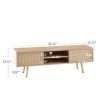 55" TV Rattan Cabinet