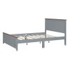 Full Size Platform Bed w/ Rectangular Headboard and Footboard