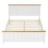 Full Size Platform Bed w/ Rectangular Headboard and Footboard