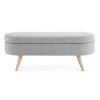 Oval Ottoman Storage Bench