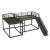 Full and Twin Size L-Shaped Bunk Bed