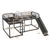 Full and Twin Size L-Shaped Bunk Bed