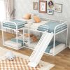 Full and Twin Size L-Shaped Bunk Bed