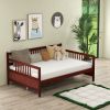 Full Size Daybed Frame with Guardrails