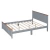 Queen Size Wood Platform Vintage Simple Bed Frame