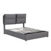 Upholstered Platform Queen Size Bed w/ Storage