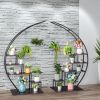 5-Layer Semi-Circle Shelves w/ Hooks