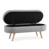 Oval Ottoman Storage Bench