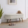 Oval Ottoman Storage Bench