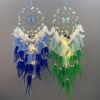 1pc; Fairy Butterfly Dream Catcher Gradient Color Crystal Stone Life Tree Feather Wind Chime Ornament Home Shop Decoration Pendant Finished Product Wi