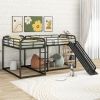 Full and Twin Size L-Shaped Bunk Bed