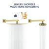 8in. x 8in. High Pressure Rainfall Shower Head