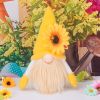 Handmade Summer Sunflower Gnomes Faceless Plush Doll