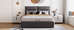 Upholstered Platform Queen Size Bed w/ Storage