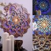 Mandala Wooden Decorative Lamp