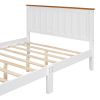 Full Size Platform Bed w/ Rectangular Headboard and Footboard