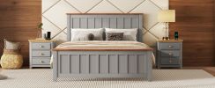 Full Size Platform Bed w/ Rectangular Headboard and Footboard