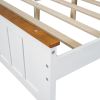 Queen Size Wood Platform Vintage Simple Bed Frame