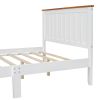 Full Size Platform Bed w/ Rectangular Headboard and Footboard