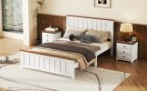 Full Size Platform Bed w/ Rectangular Headboard and Footboard