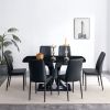 Faux Marble Dining Table Set