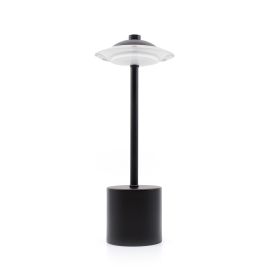 Glow Spaceship Rechargeable Table Lamp (Color: Black)